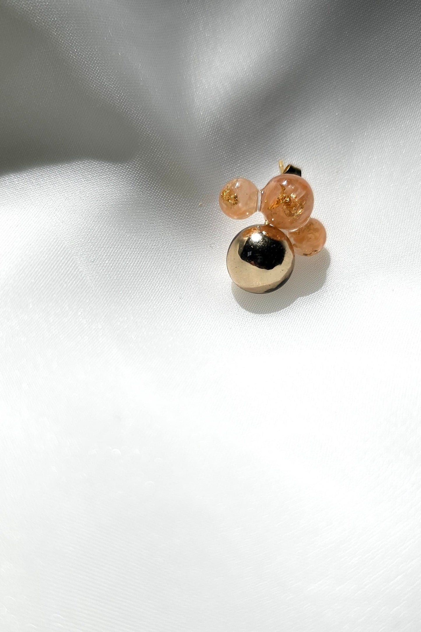 orange convertible short drop earring