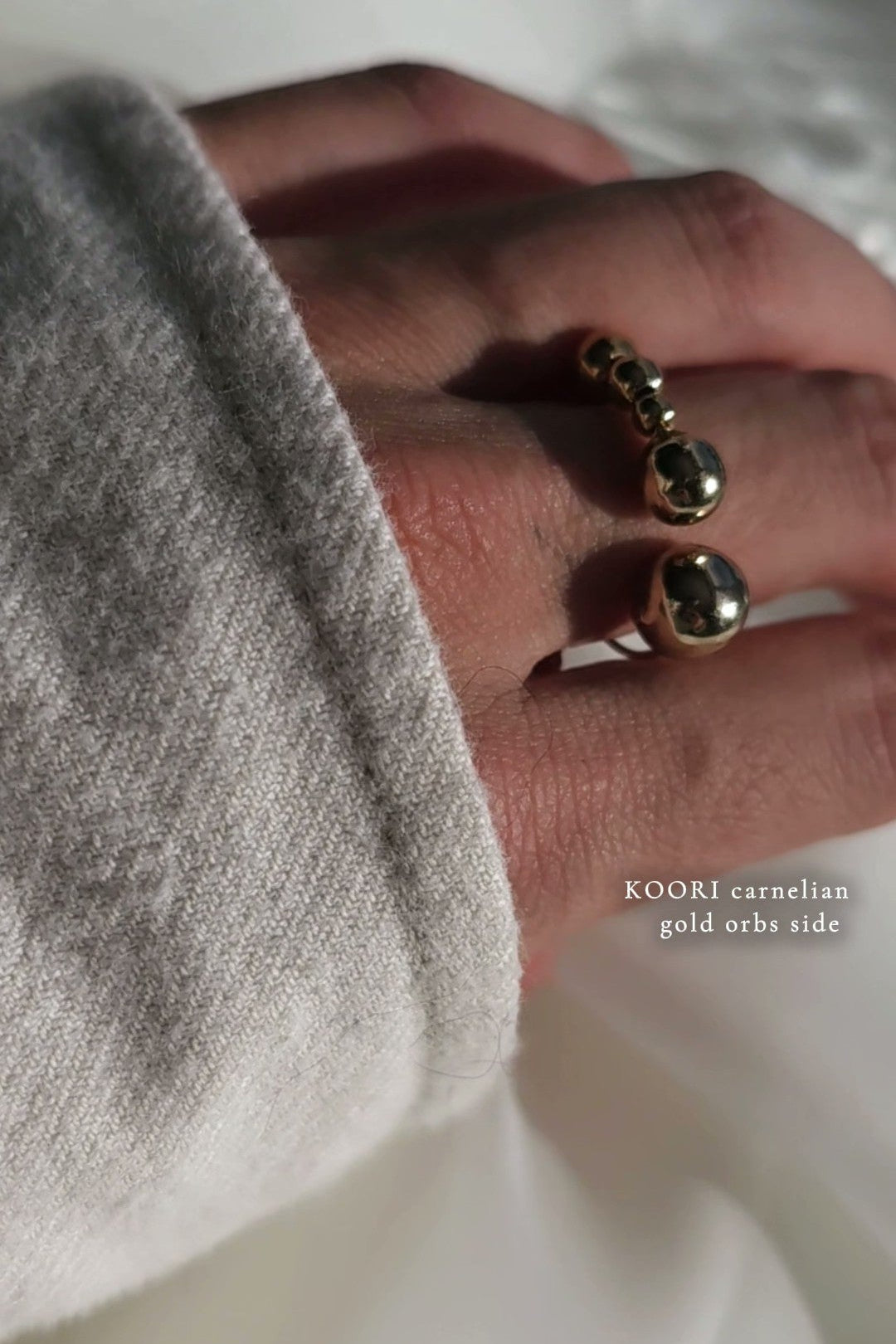 KOORI - carnelian / multiway ring & ear cuff