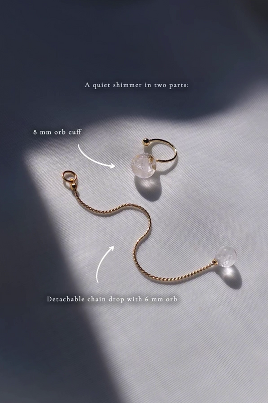 REI gold / multiway chain ear cuff