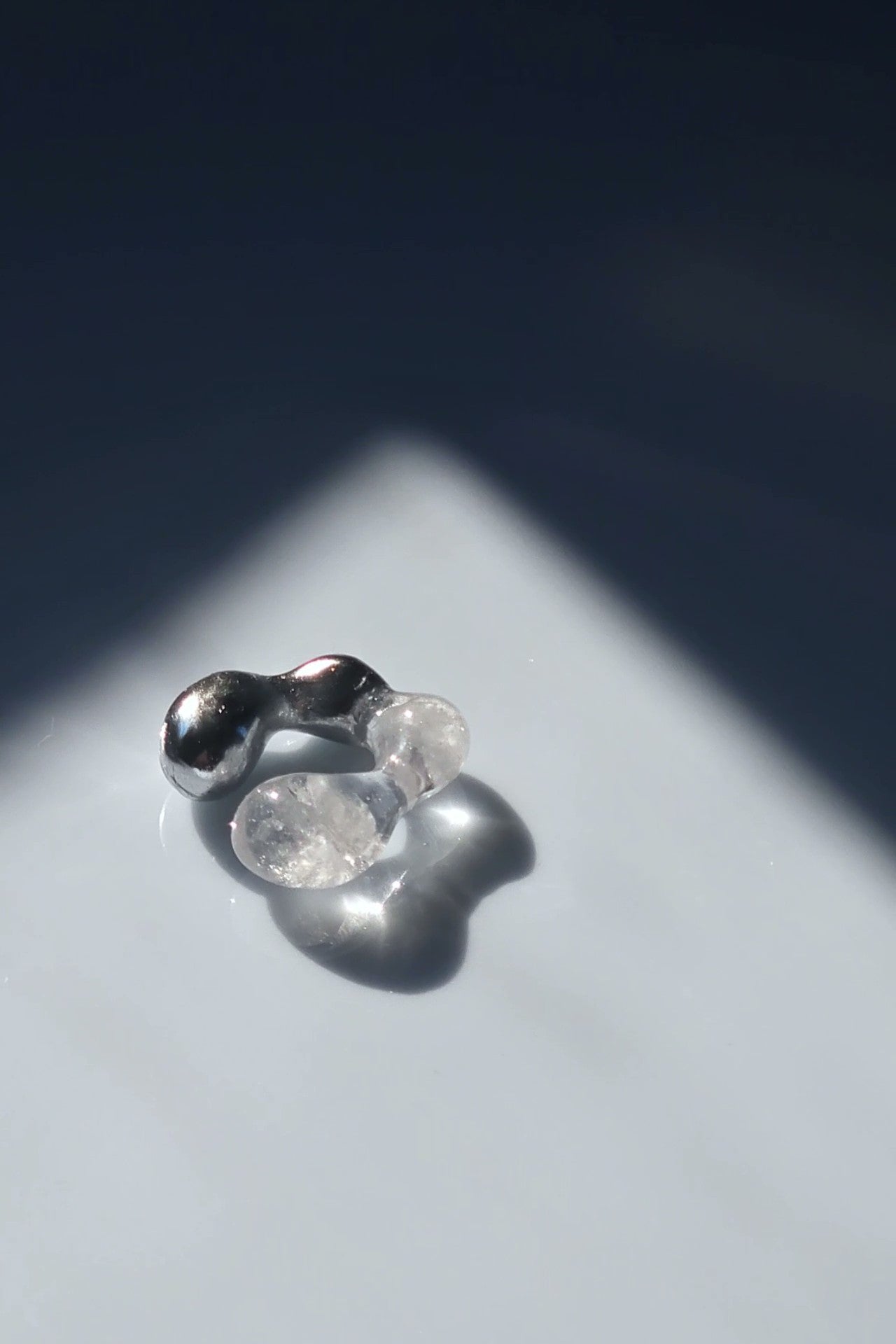 REI silver / reversible ear cuff