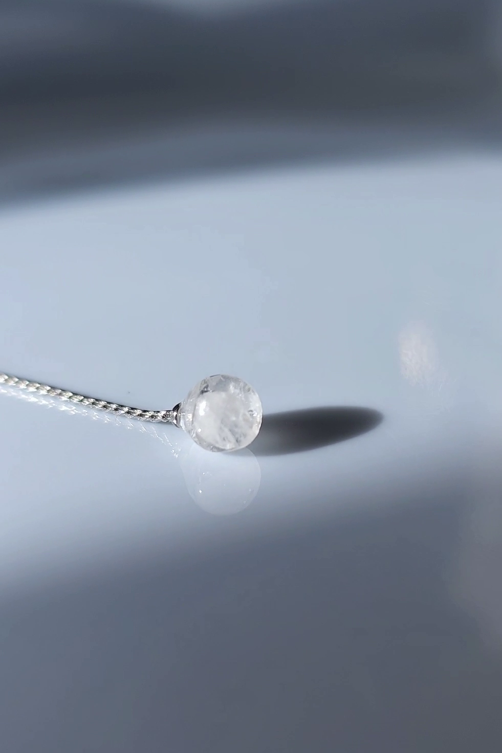 REI silver / chain ear cuff