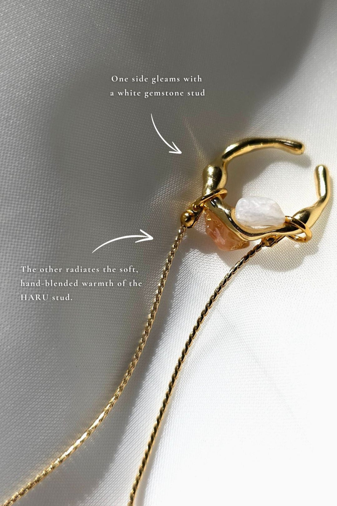 HARU / chain ear cuff