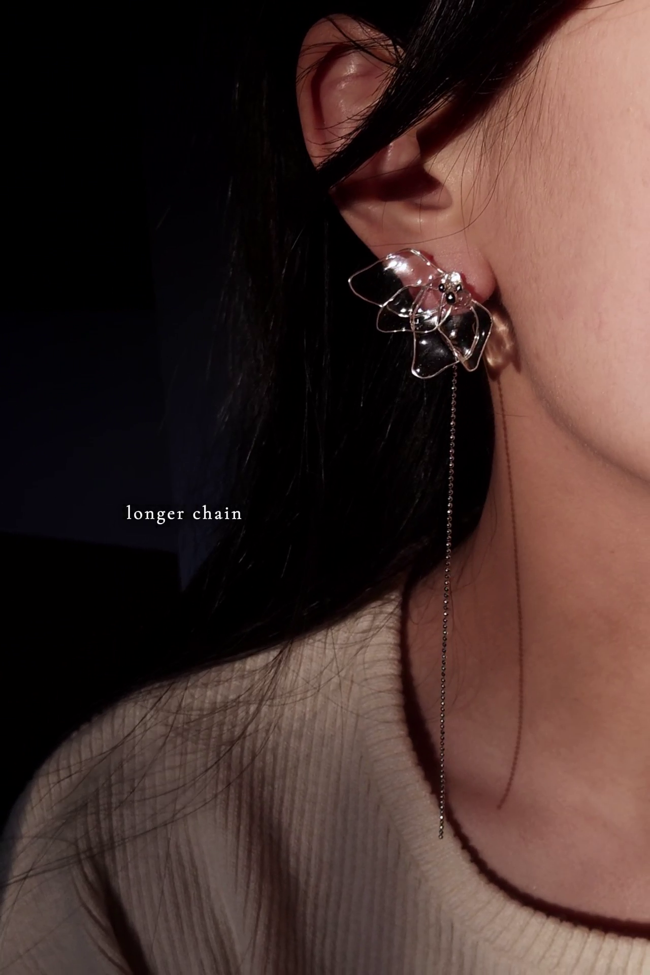 MEIKA - silver / multiway chain drop