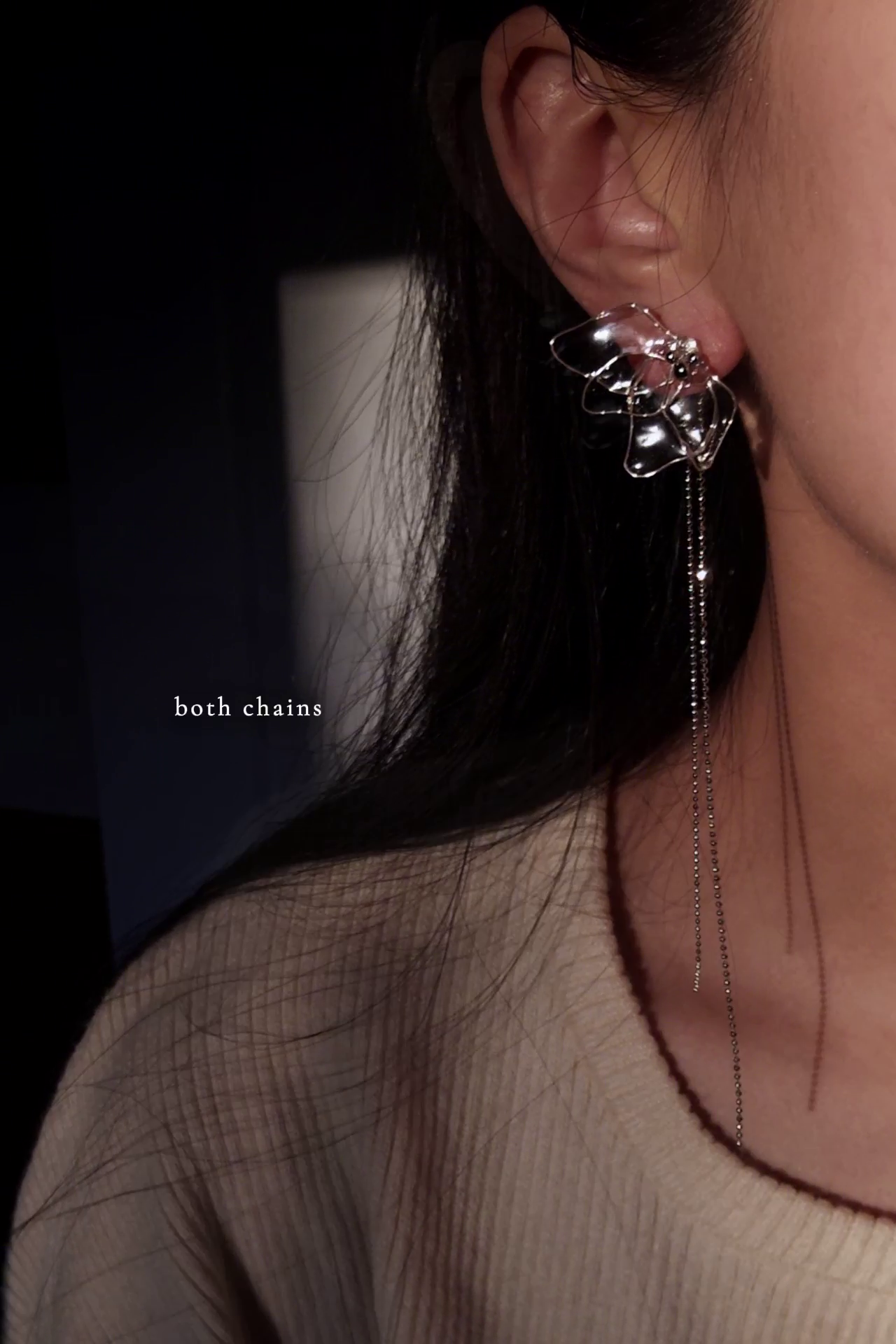 MEIKA - silver / multiway chain drop