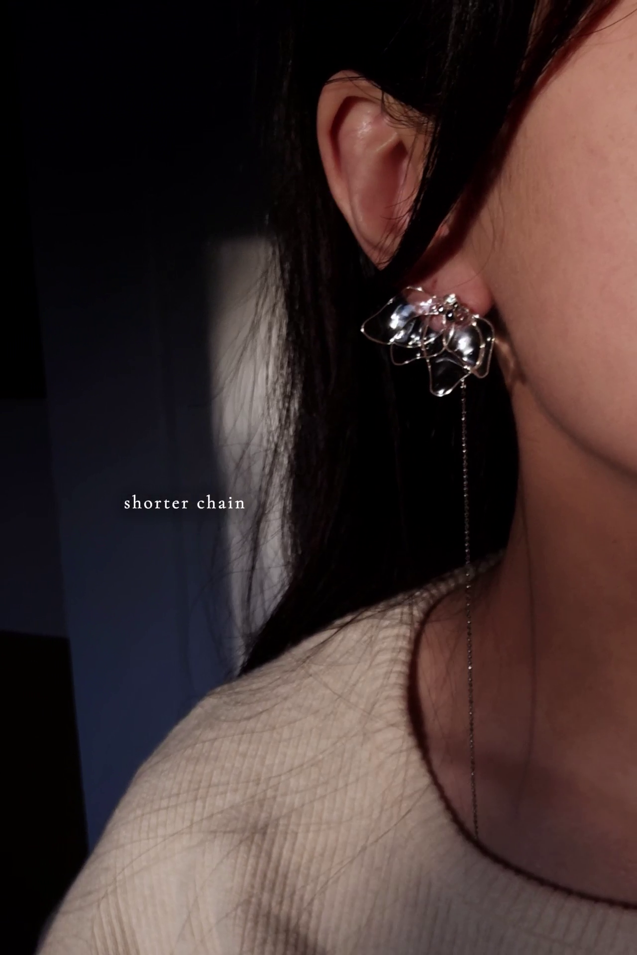 MEIKA - silver / multiway chain drop