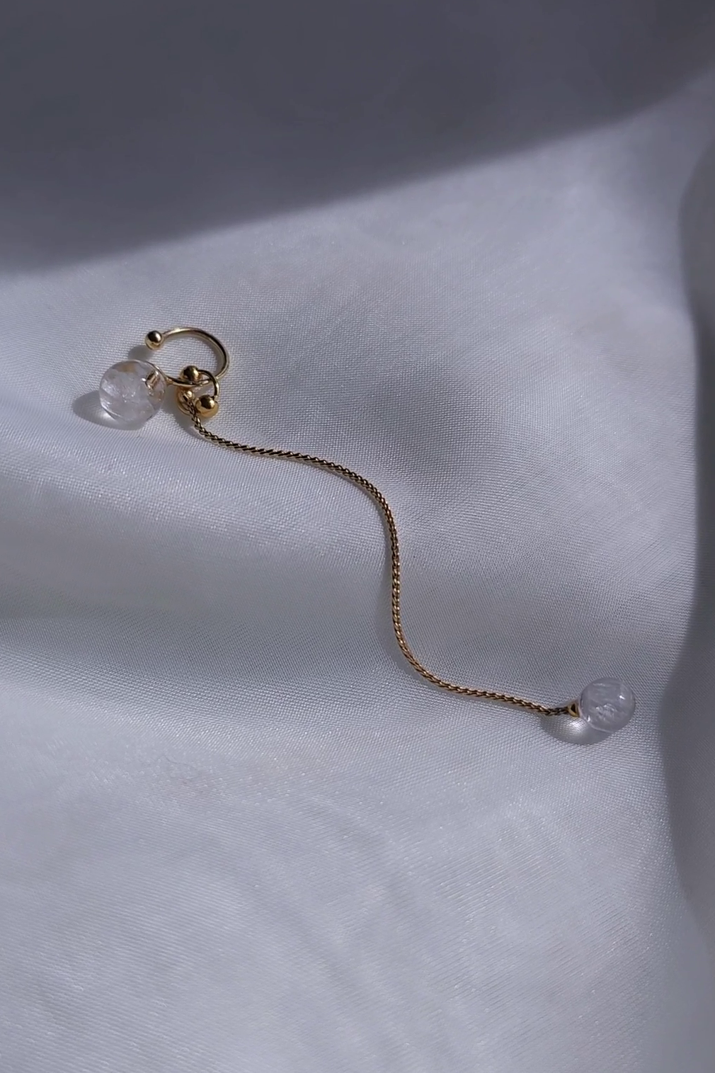 REI gold / chain ear cuff