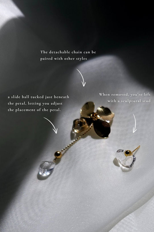 SHITATARI - gold / multiway short drop