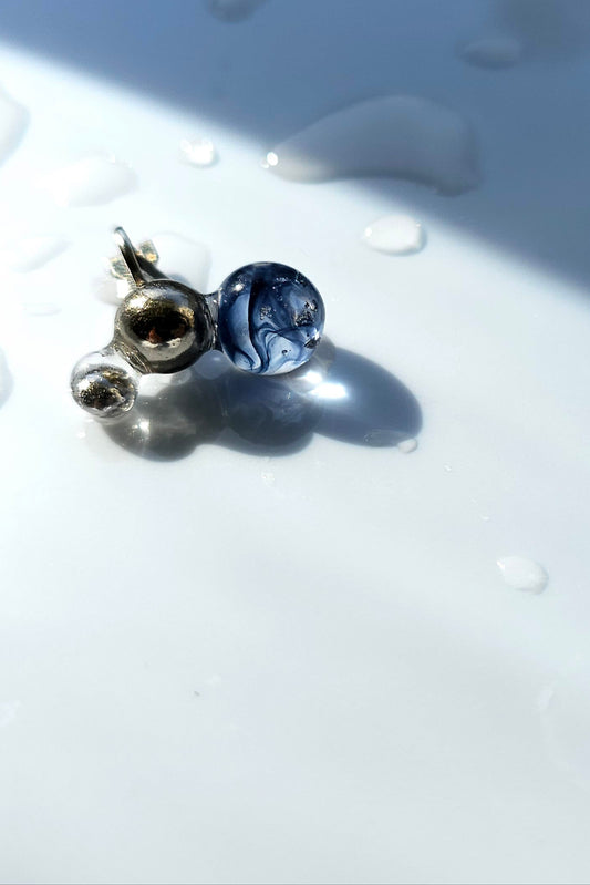 TSUBU mini blue / ear climber