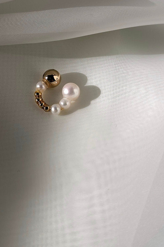 RYU - gold / reversible ear cuff