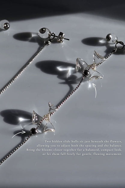 MEIKA - silver / multiway long drop