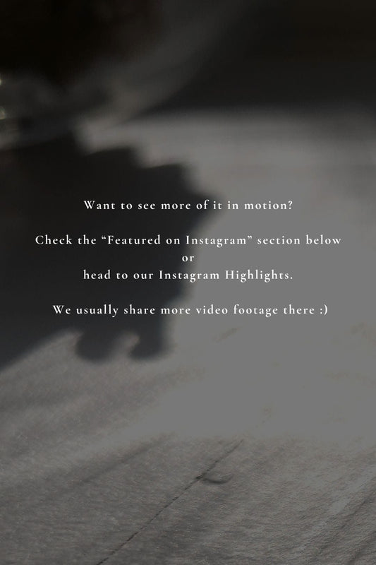 Want to see more of it in motion? Check the "featured on Instagram" section below or head to our Instagram Highlights. We usually share more video footage there.