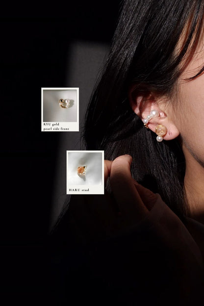 HARU / pearl stud