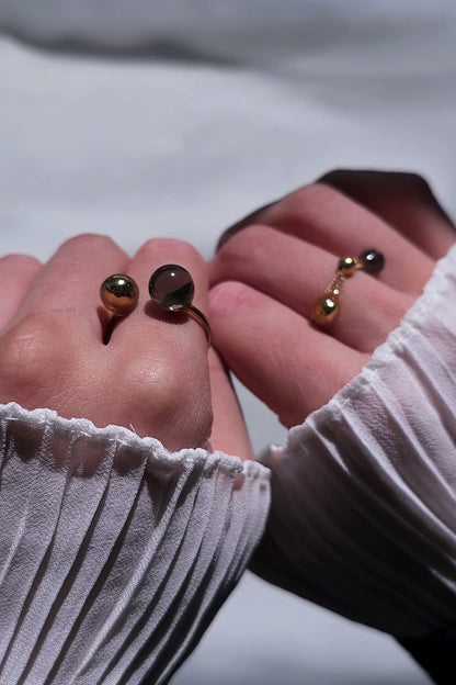 KAGE gold / multiway ear cuff & ring