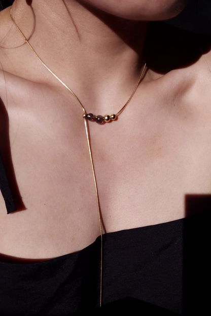 KAGE gold / orb necklace