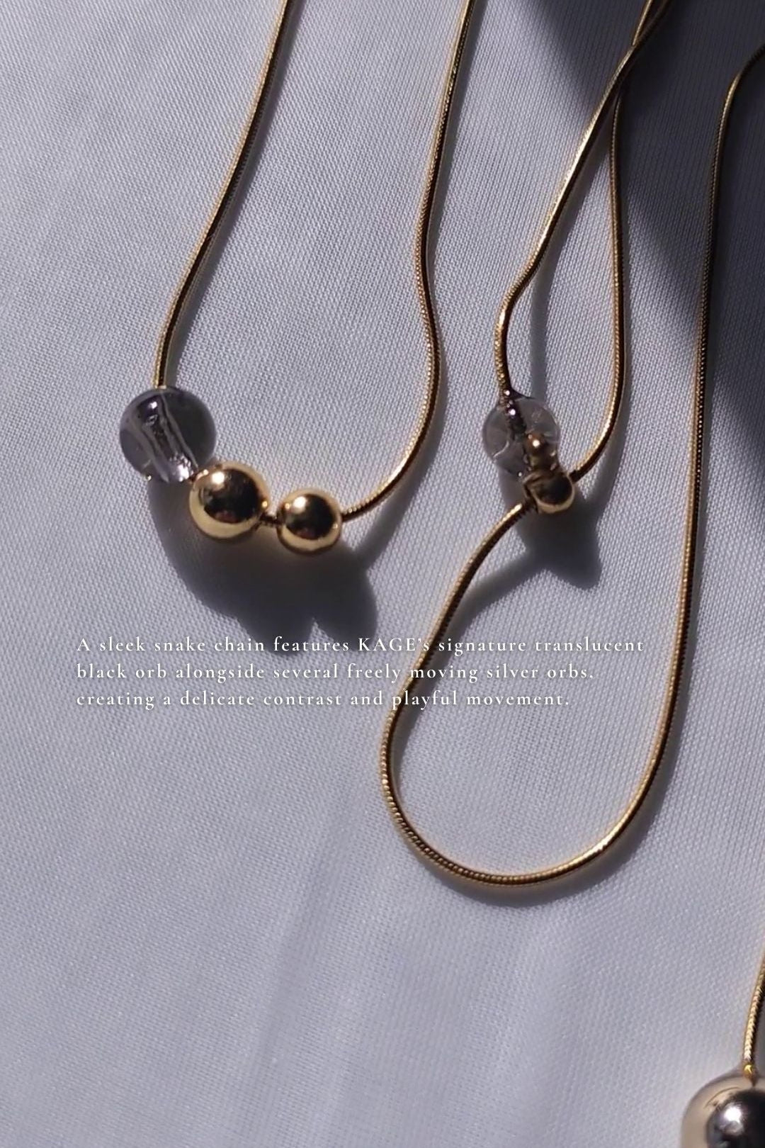 KAGE gold / multiway necklace