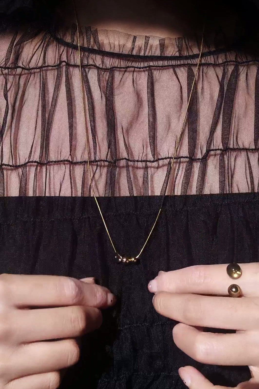 KAGE gold / multiway necklace