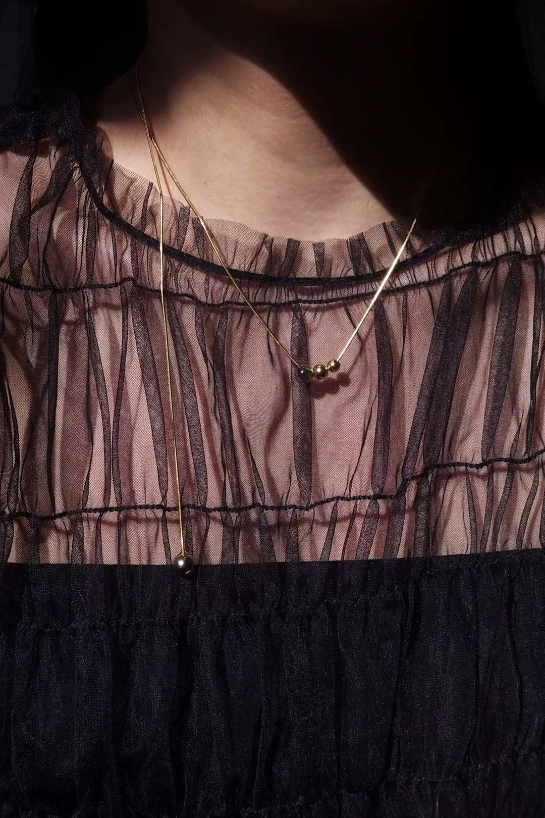 KAGE gold / multiway necklace