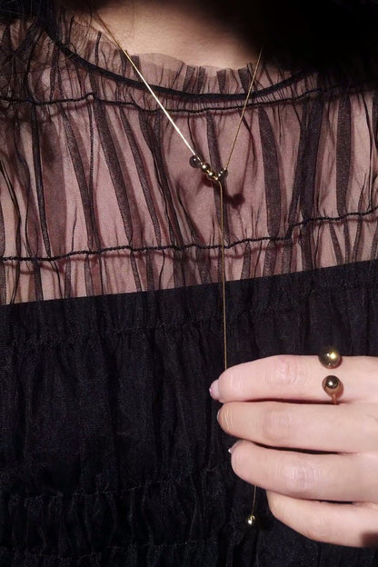 KAGE gold / multiway necklace