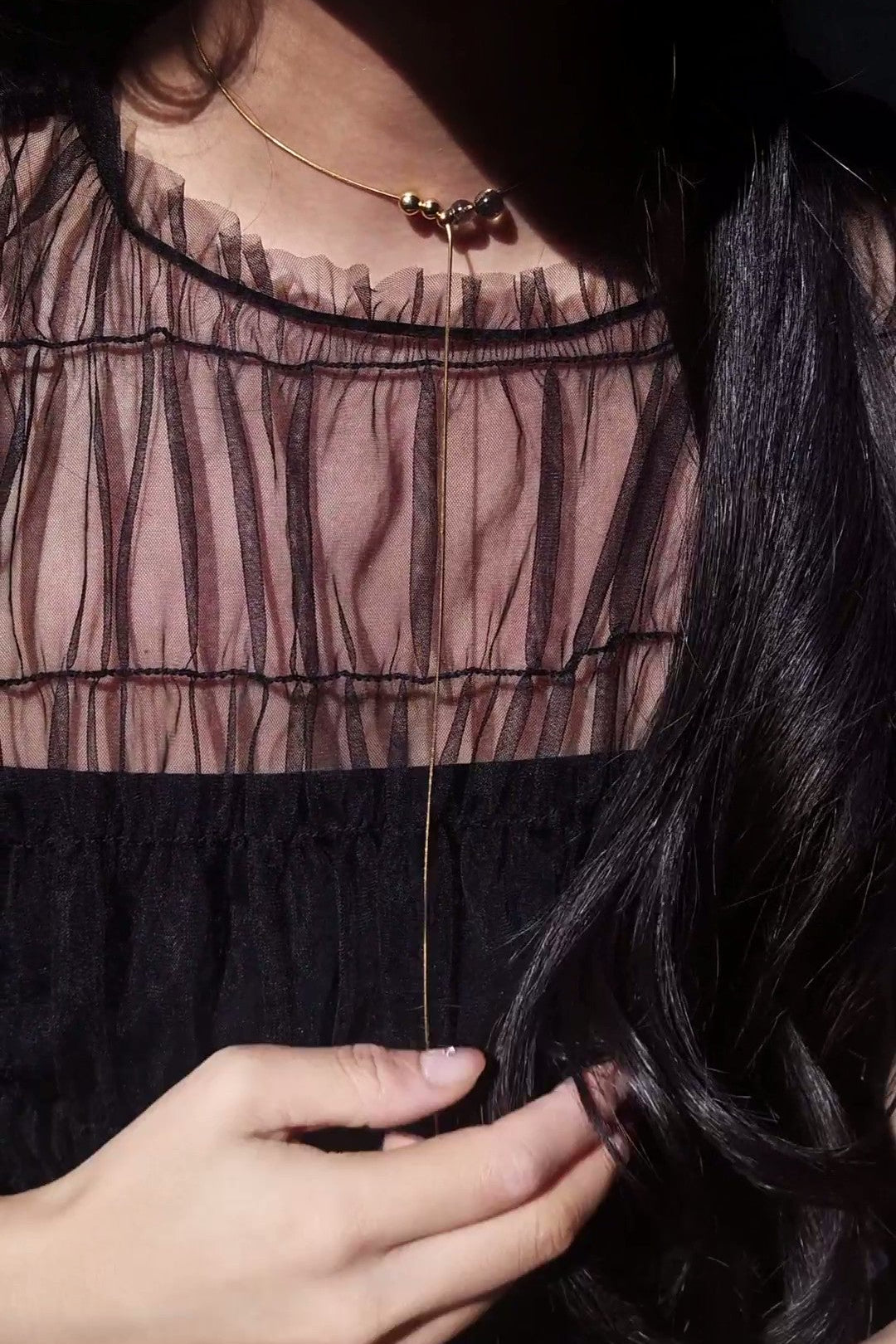 KAGE gold / multiway necklace