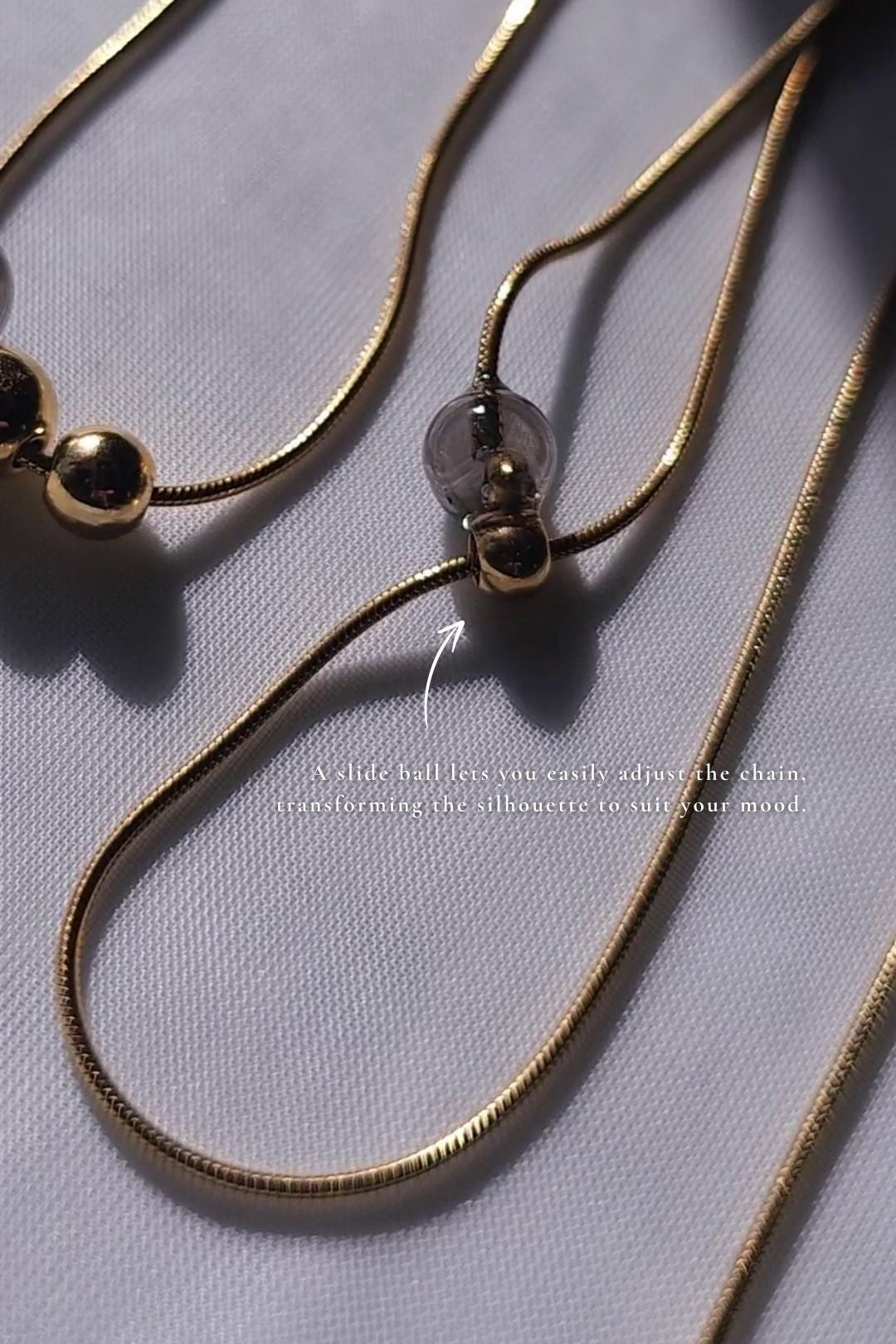 KAGE gold / multiway necklace