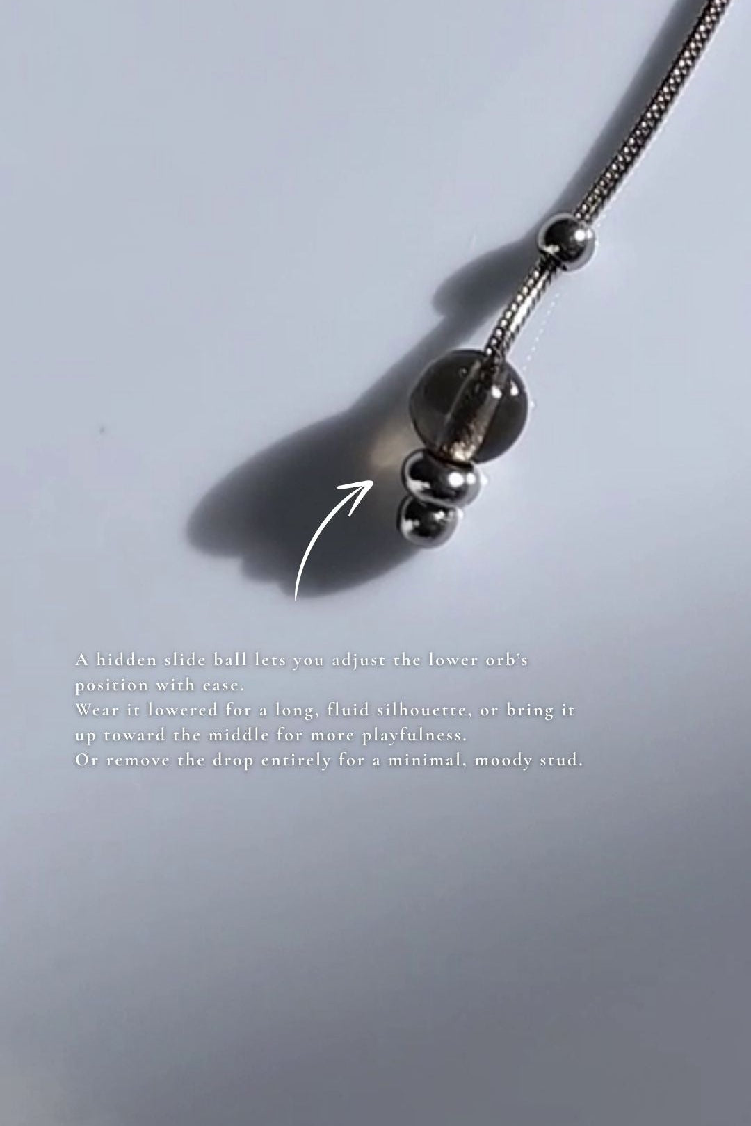 KAGE silver / long drop