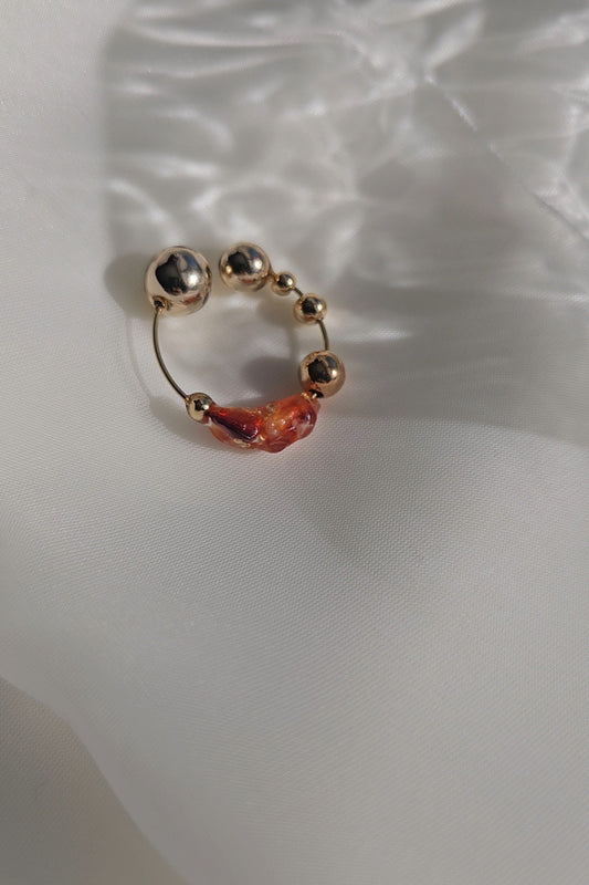 KOORI - carnelian  / multiway ring & ear cuff