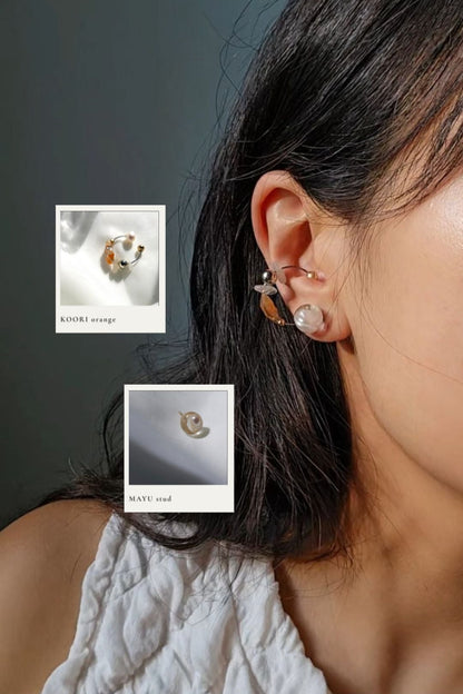KOORI - orange / multiway ring & ear cuff