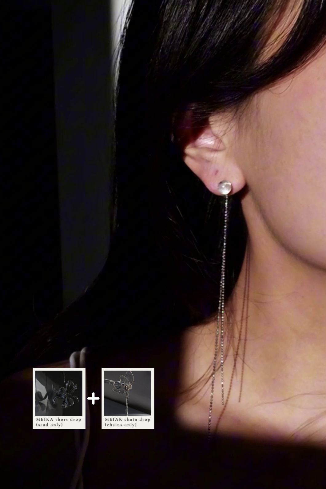 MEIKA silver / chain drop