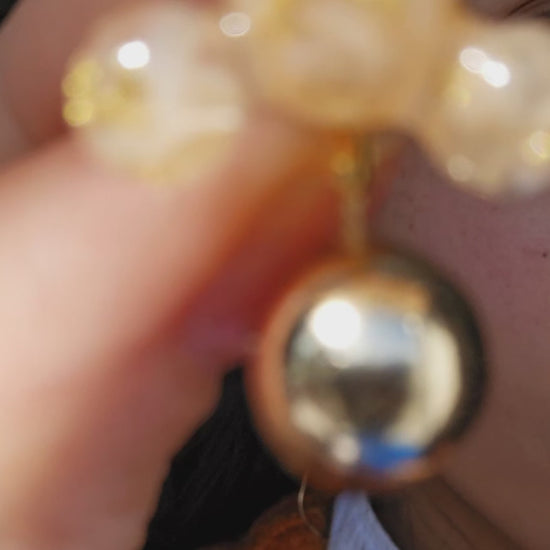 orange convertible drop earring how to style video