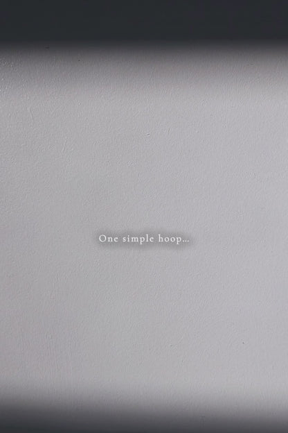 KAGE silver / multiway hoop