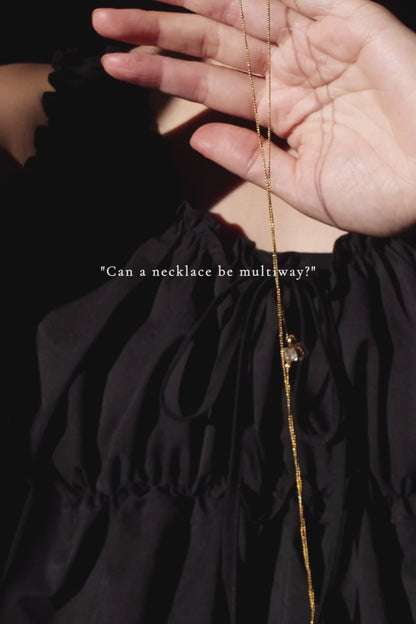 REI gold / multiway necklace