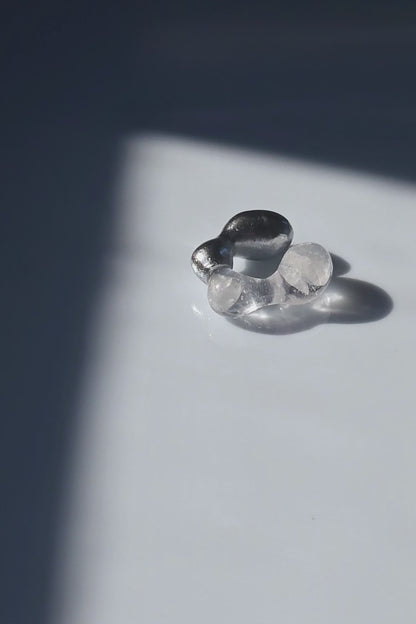 REI silver / reversible ear cuff