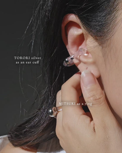 MITSUKI - silver / ring & ear cuff