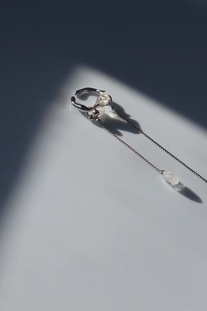 REI silver / multiway chain ear cuff