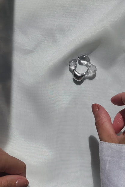 REI silver / square ring