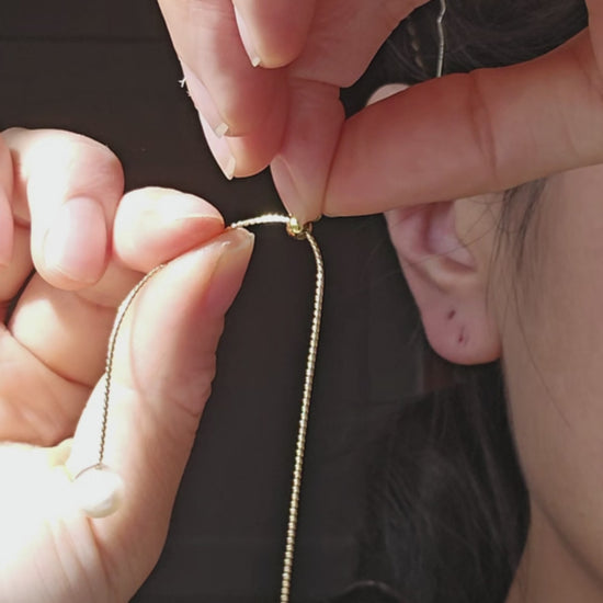 orange beige convertible drop earring how to style video