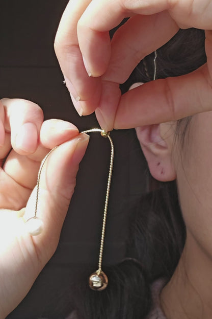 orange beige convertible drop earring how to style video
