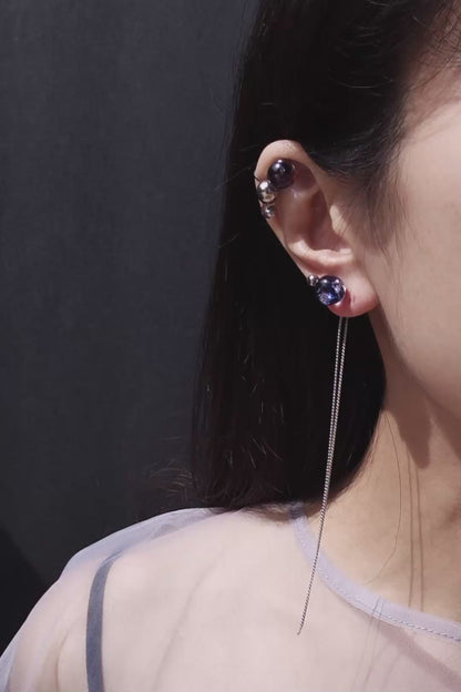 TSUBU mini blue / ear climber