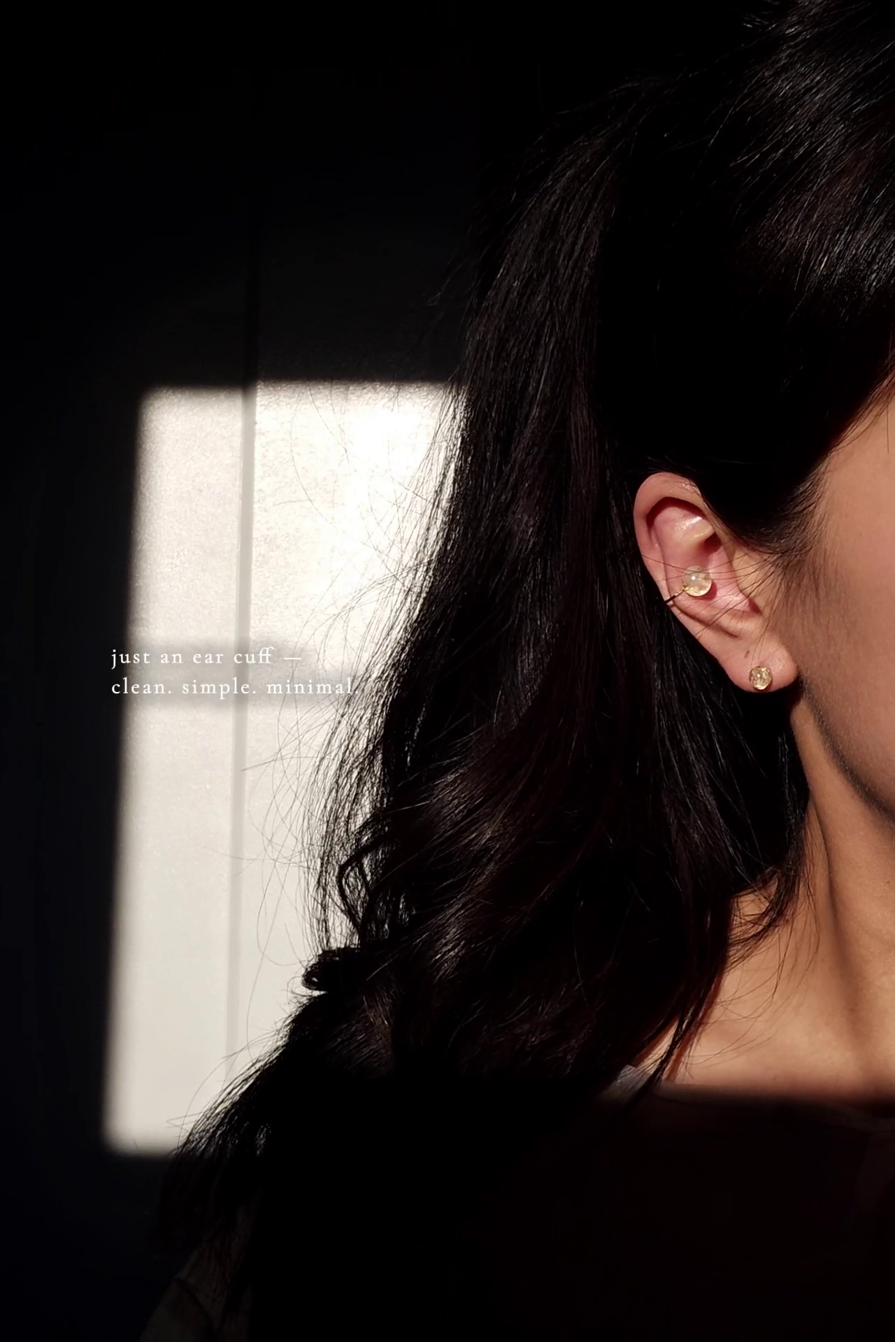 REI gold / multiway chain ear cuff
