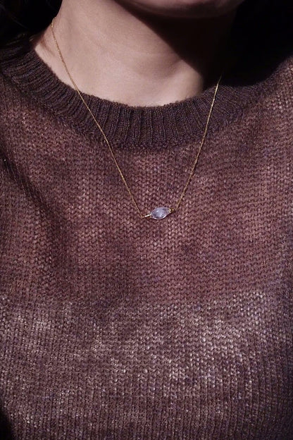 REI gold / sculpted necklace