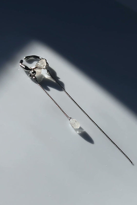 REI silver / multiway chain ear cuff