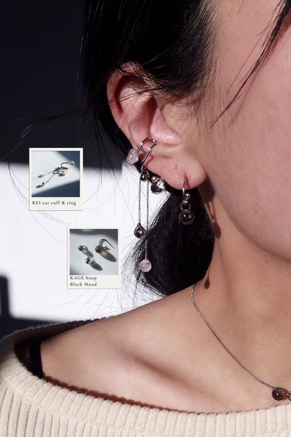 REI silver / multiway ear cuff & ring