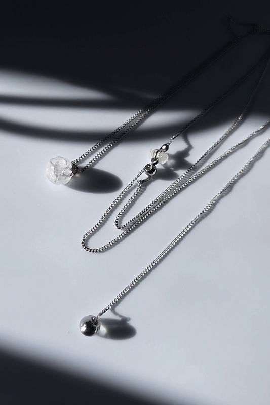 REI silver / multiway orb necklace