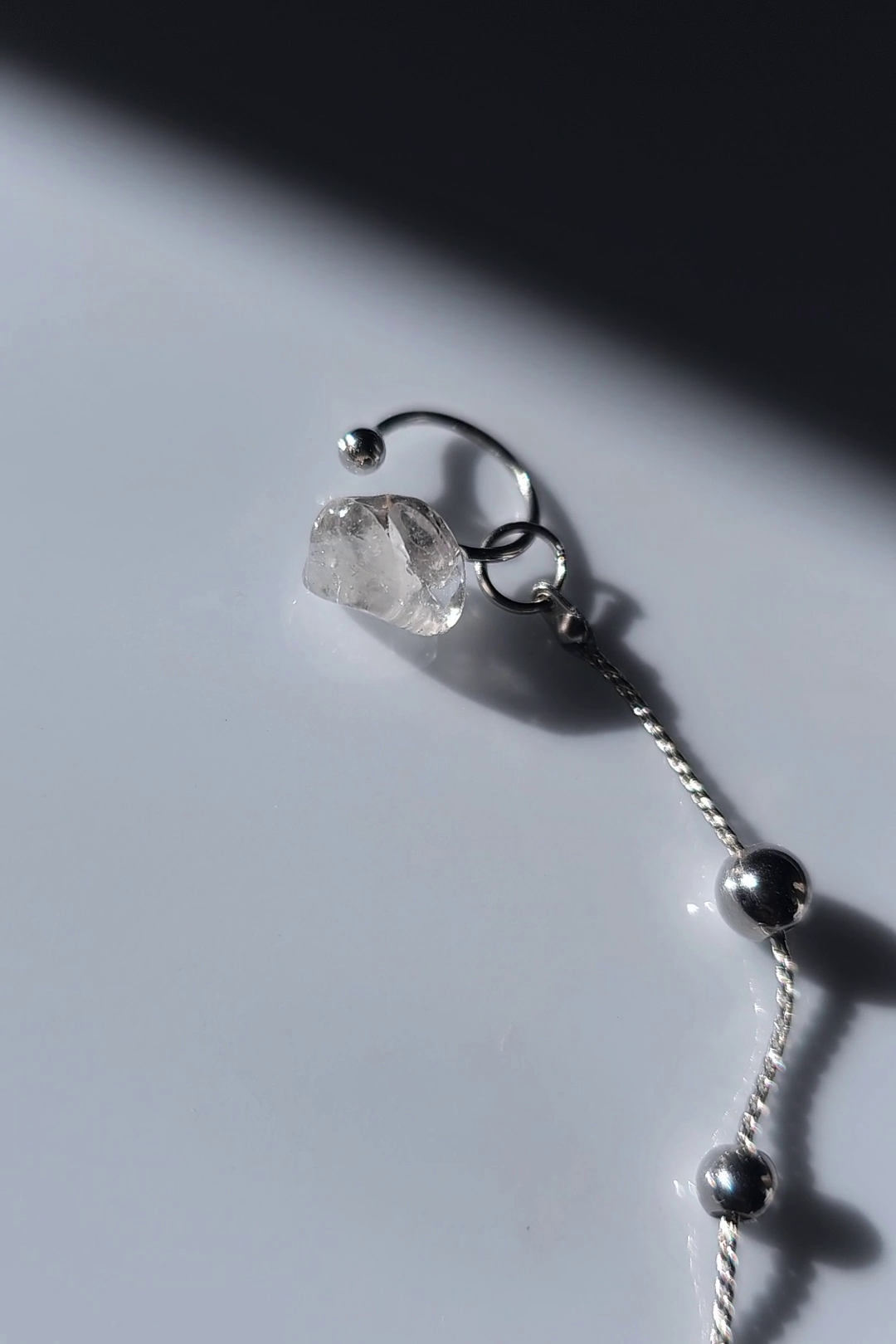 REI silver / multiway chain ear cuff