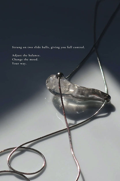 REI silver / multiway tie necklace