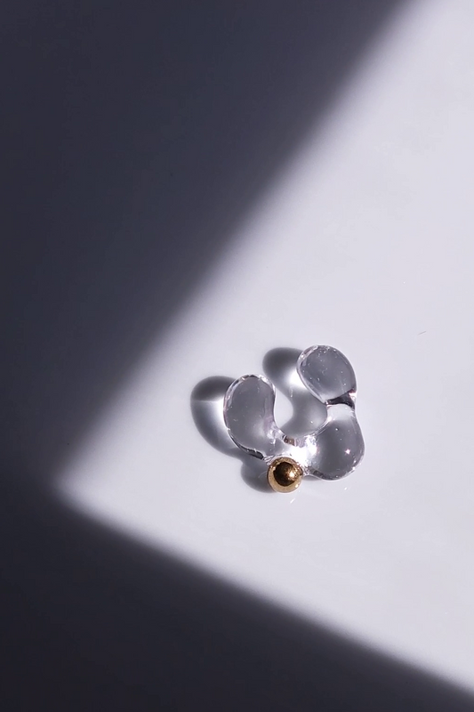 RO gold / reversible ear cuff