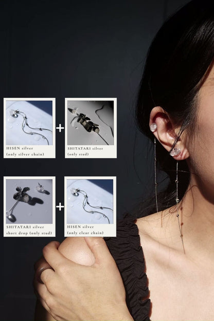 silver convertible earrings 