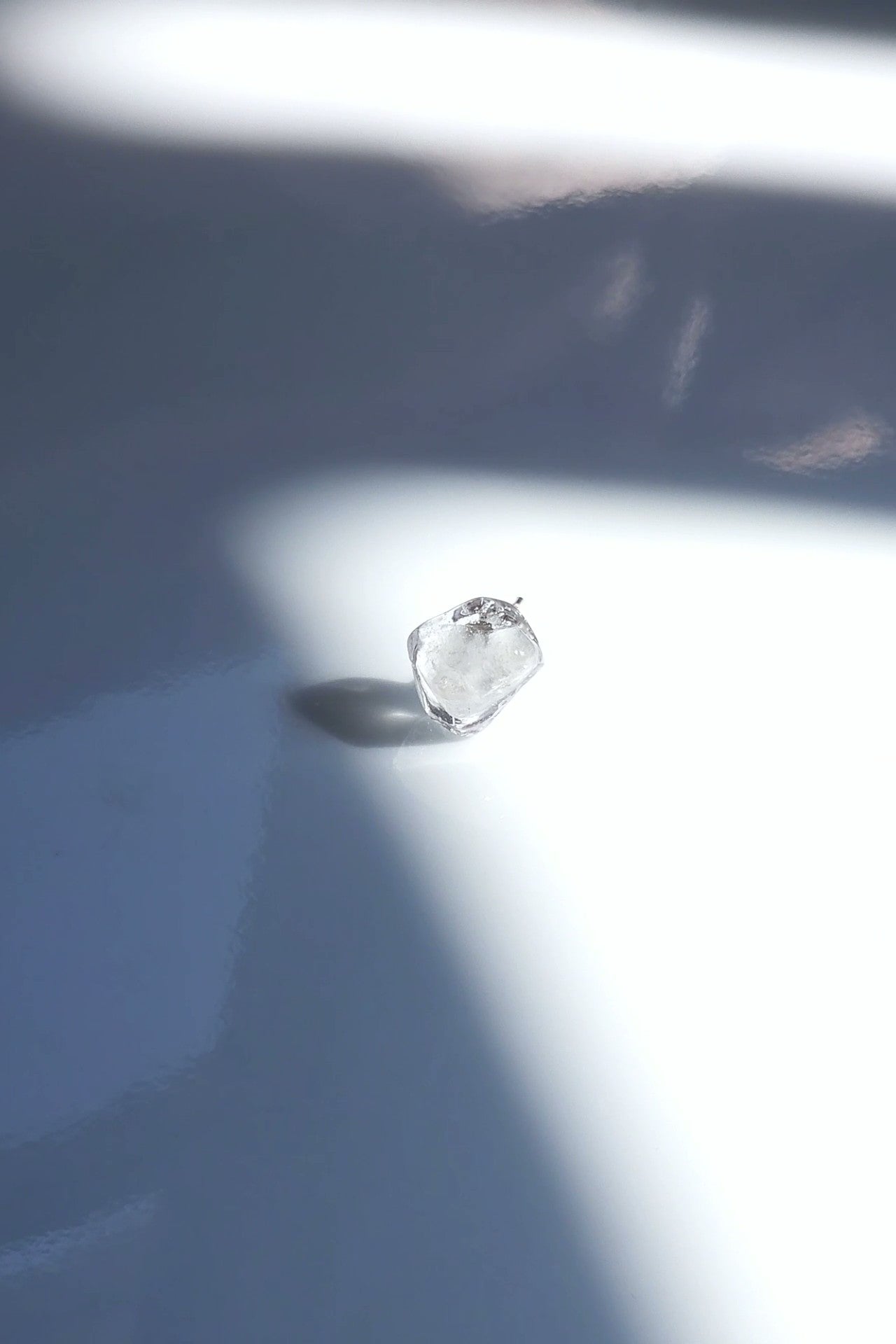 melting ice like stud earring