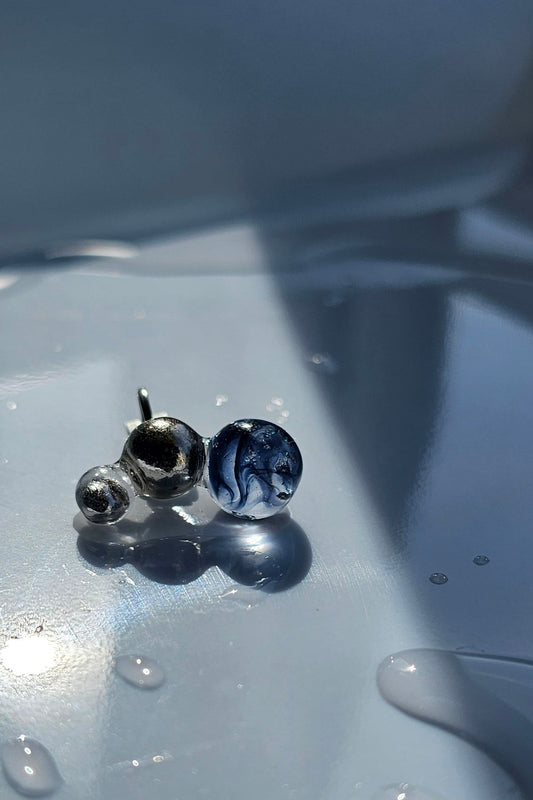 TSUBU mini blue / ear climber