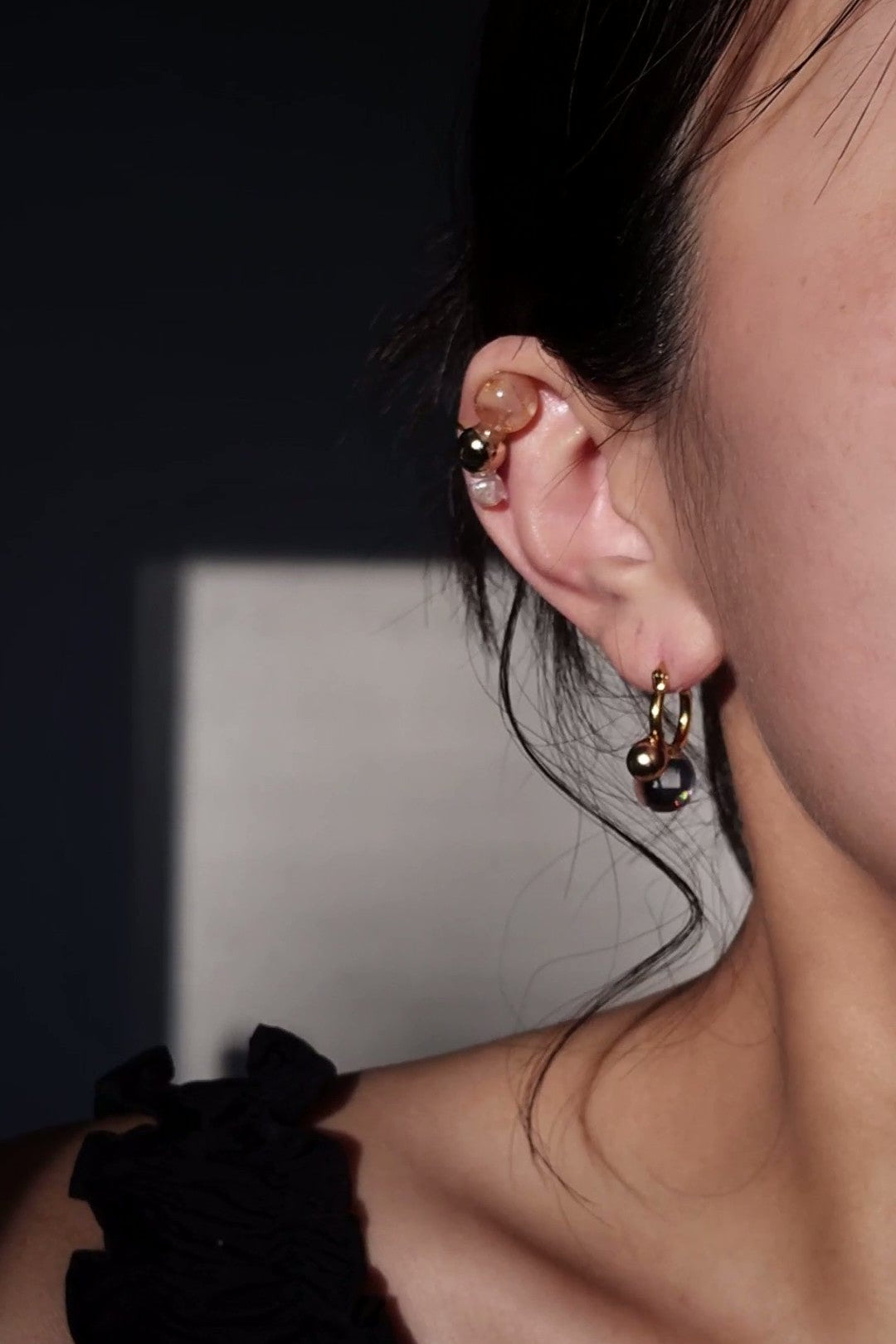 TSUBU mini orange / climber & ear cuff *ARCHIVED*